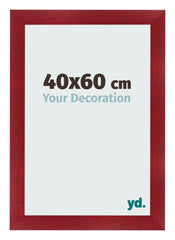 Photo Frame 40x60cm Wine Red Swept MDF Pisa Front Size | Yourdecoration.co.uk