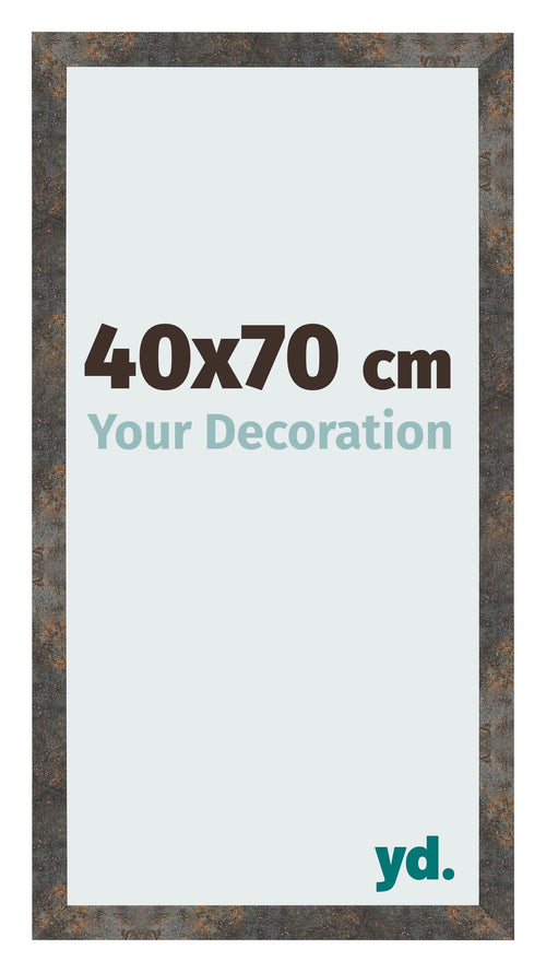 Photo Frame 40x70 cm Oxidized Metal MDF Bologna Front Size | Yourdecoration.co.uk
