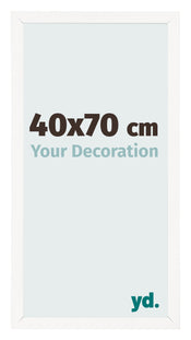 Photo Frame 40x70 cm White High Gloss MDF Bologna Front Size | Yourdecoration.co.uk