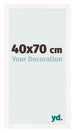Photo Frame 40x70 cm White High Gloss MDF Bologna Front Size | Yourdecoration.co.uk