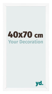 Photo Frame 40x70 cm White Matte MDF Bologna Front Size | Yourdecoration.co.uk