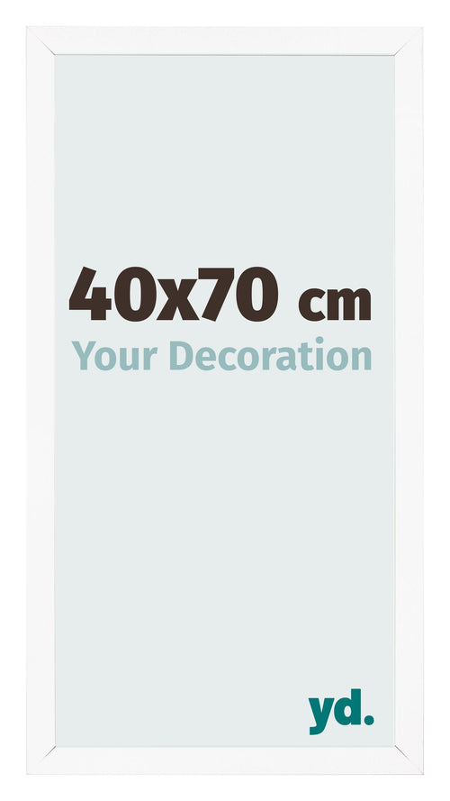 Photo Frame 40x70 cm White Matte MDF Bologna Front Size | Yourdecoration.co.uk
