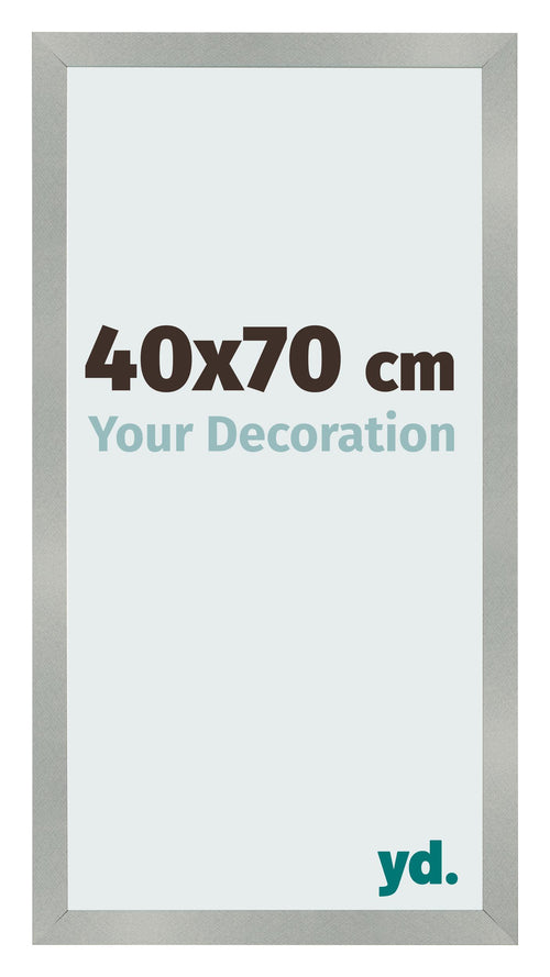 Photo Frame 40x70cm Aluminum Brushed MDF Bologna Front Size | Yourdecoration.co.uk