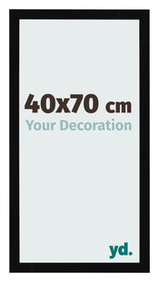 Photo Frame 40x70cm Black High Gloss MDF Bologna Front Size | Yourdecoration.co.uk