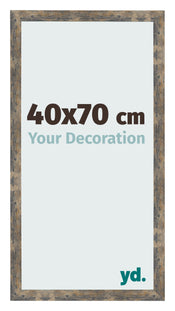 Photo Frame 40x70cm Blue Gold Melange MDF Bologna Front Size | Yourdecoration.co.uk