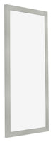 Photo Frame 40x70cm Silver Matte MDF Bologna Front Oblique | Yourdecoration.co.uk