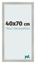 Photo Frame 40x70cm Silver Matte MDF Bologna Front Size | Yourdecoration.co.uk