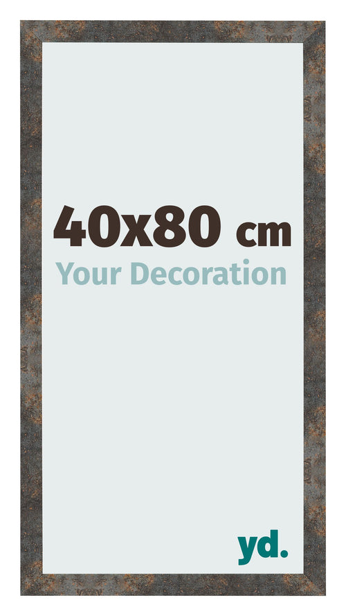 Photo Frame 40x80 cm Oxidized Metal MDF Bologna Front Size | Yourdecoration.co.uk