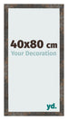 Photo Frame 40x80 cm Oxidized Metal MDF Bologna Front Size | Yourdecoration.co.uk
