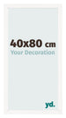 Photo Frame 40x80 cm White High Gloss MDF Bologna Front Size | Yourdecoration.co.uk