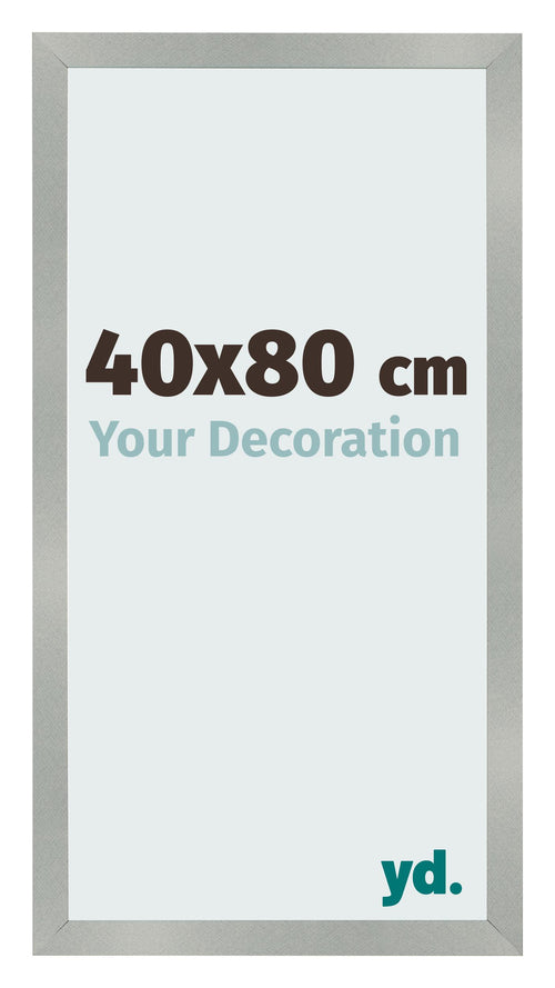 Photo Frame 40x80cm Aluminum Brushed MDF Bologna Front Size | Yourdecoration.co.uk