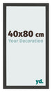 Photo Frame 40x80cm Black Woodgrain MDF Bologna Front Size | Yourdecoration.co.uk