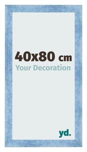 Photo Frame 40x80cm Clear Blue Swept MDF Pisa Front Size | Yourdecoration.co.uk
