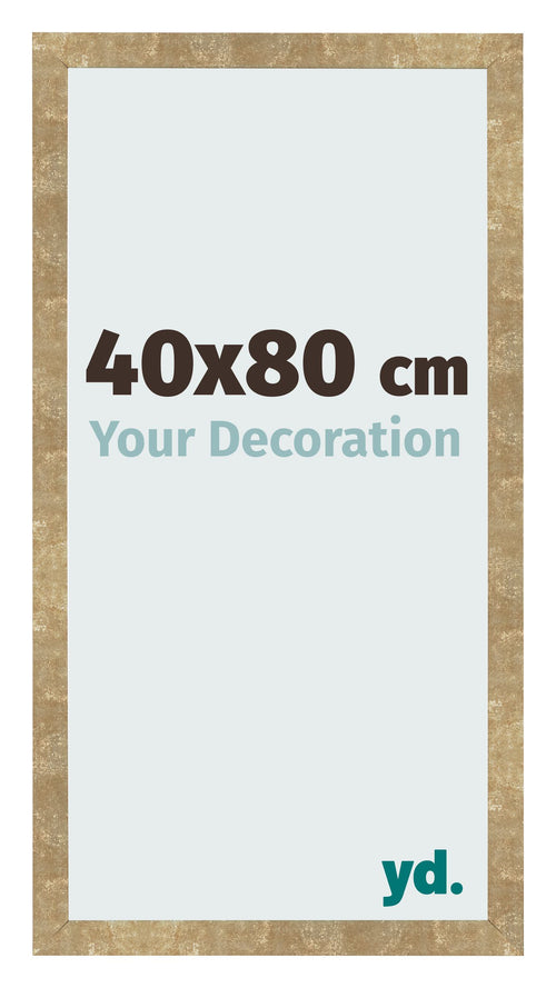 Photo Frame 40x80cm Gold Antique MDF Bologna Front Size | Yourdecoration.co.uk
