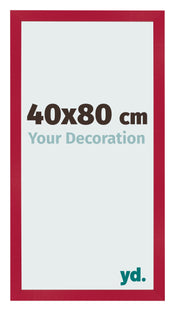 Photo Frame 40x80cm Red MDF Bologna Front Size | Yourdecoration.co.uk