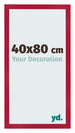 Photo Frame 40x80cm Red MDF Bologna Front Size | Yourdecoration.co.uk