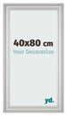 Photo Frame 40x80cm Silver Matte MDF Lazio Front Size | Yourdecoration.co.uk