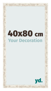 Photo Frame 40x80cm White Vintage MDF Bologna Front Size | Yourdecoration.co.uk