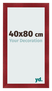Photo Frame 40x80cm Wine Red Swept MDF Pisa Front Size | Yourdecoration.co.uk