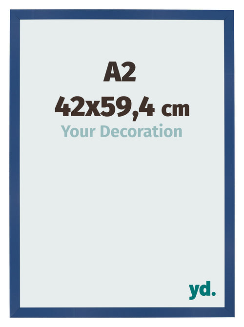 Photo Frame 42x59 4 cm A2 Dark Blue MDF Bologna Front Size | Yourdecoration.co.uk