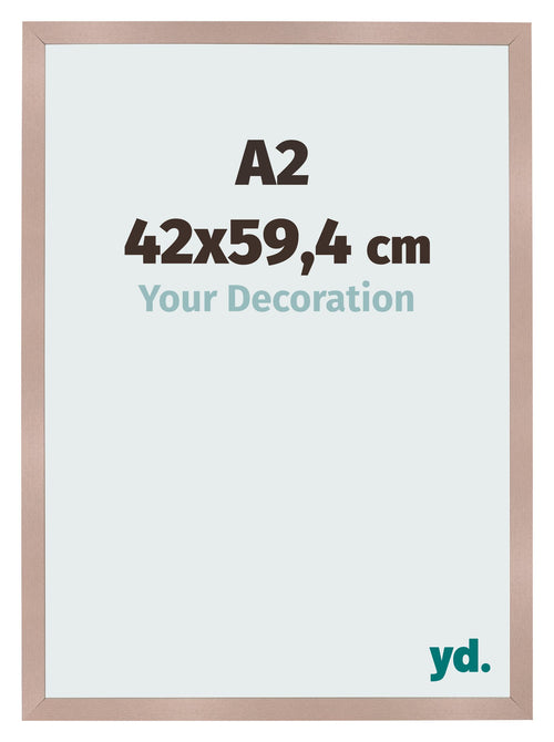 Photo Frame 42x59 4 cm A2 Dusty Pink MDF Bologna Front Size | Yourdecoration.co.uk