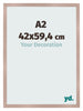 Photo Frame 42x59 4 cm A2 Dusty Pink MDF Bologna Front Size | Yourdecoration.co.uk