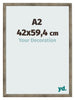 Photo Frame 42x59 4 cm A2 Metal Vintage MDF Bologna Front Size | Yourdecoration.co.uk