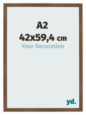 Photo Frame 42x59 4 cm A2 Oak Rustic MDF Bologna Front Size | Yourdecoration.co.uk
