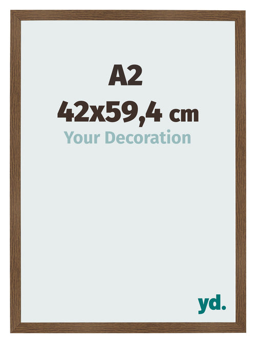 Photo Frame 42x59 4 cm A2 Oak Rustic MDF Bologna Front Size | Yourdecoration.co.uk