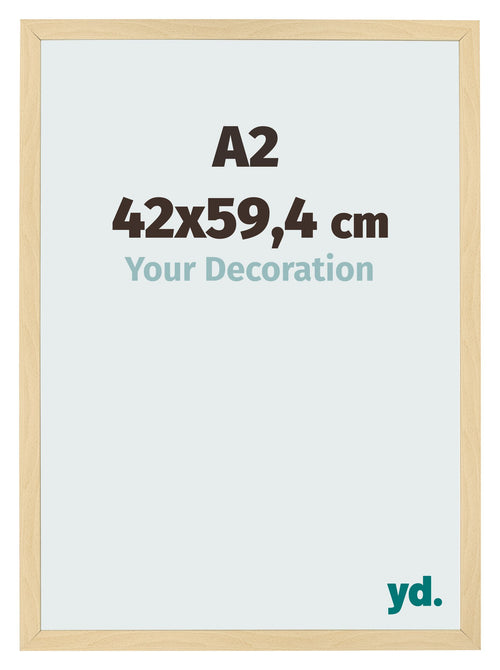 Photo Frame 42x59 4cm A2 Beech Design MDF Bologna Front Size | Yourdecoration.co.uk