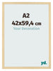 Photo Frame 42x59 4cm A2 Beech Design MDF Bologna Front Size | Yourdecoration.co.uk