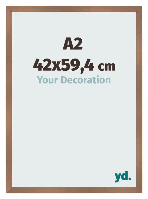 Photo Frame 42x59 4cm A2 Copper Design MDF Bologna Front Size | Yourdecoration.co.uk