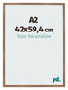 Photo Frame 42x59 4cm A2 Copper Design MDF Bologna Front Size | Yourdecoration.co.uk
