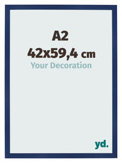 Photo Frame 42x59 4cm A2 Dark Blue Swept MDF Bologna Front Size | Yourdecoration.co.uk