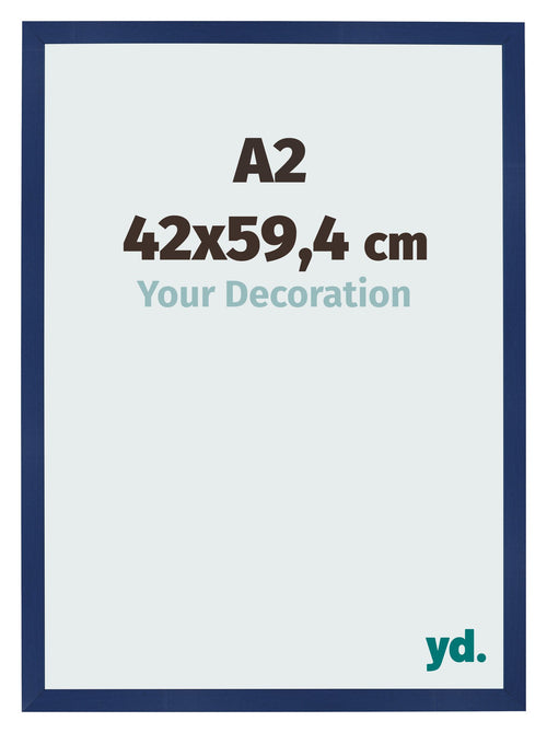 Photo Frame 42x59 4cm A2 Dark Blue Swept MDF Bologna Front Size | Yourdecoration.co.uk