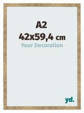 Photo Frame 42x59 4cm A2 Gold Antique MDF Bologna Front Size | Yourdecoration.co.uk