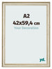 Photo Frame 42x59 4cm A2 Metallic Gloss MDF Lazio Front Size | Yourdecoration.co.uk