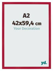 Photo Frame 42x59 4cm A2 Red MDF Bologna Front Size | Yourdecoration.co.uk