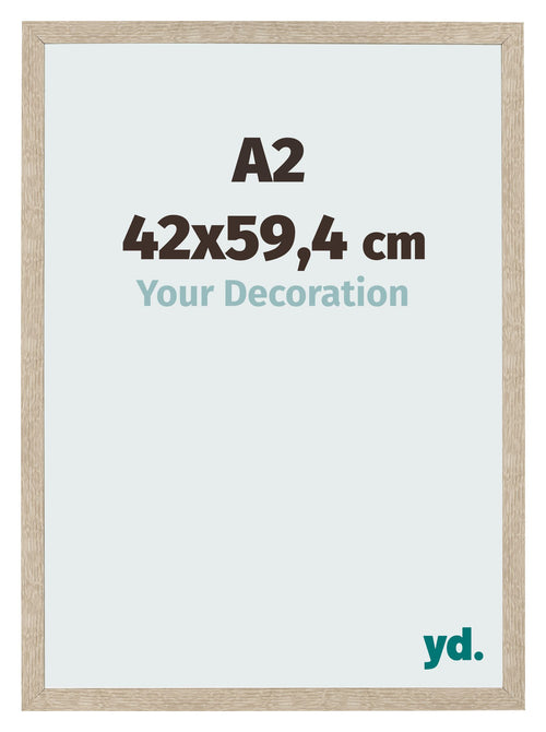 Photo Frame 42x59 4cm A2 Sonoma Oak MDF Bologna Front Size | Yourdecoration.co.uk