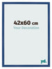 Photo Frame 42x60 cm Dark Blue MDF Bologna Front Size | Yourdecoration.co.uk