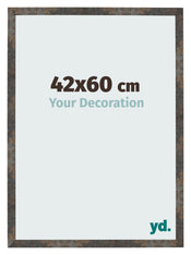 Photo Frame 42x60 cm Oxidized Metal MDF Bologna Front Size | Yourdecoration.co.uk