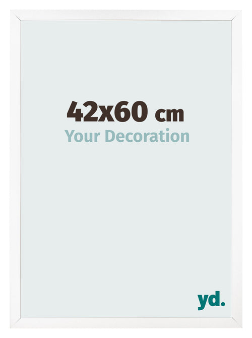 Photo Frame 42x60 cm White Matte MDF Bologna Front Size | Yourdecoration.co.uk