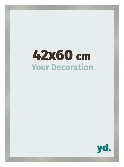 Photo Frame 42x60cm Aluminum Brushed MDF Bologna Front Size | Yourdecoration.co.uk