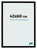 Photo Frame 42x60cm Black High Gloss MDF Bologna Front Size | Yourdecoration.co.uk