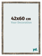 Photo Frame 42x60cm Blue Gold Melange MDF Bologna Front Size | Yourdecoration.co.uk