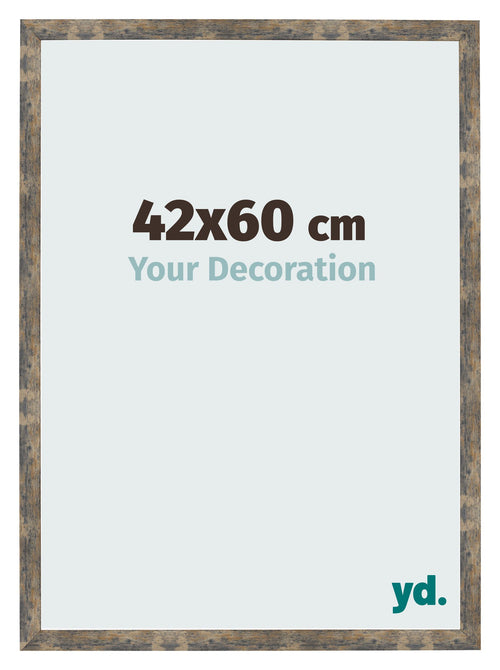 Photo Frame 42x60cm Blue Gold Melange MDF Bologna Front Size | Yourdecoration.co.uk