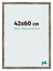 Photo Frame 42x60cm Blue Gold Melange MDF Bologna Front Size | Yourdecoration.co.uk
