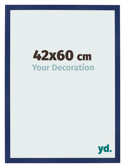 Photo Frame 42x60cm Dark Blue Swept MDF Bologna Front Size | Yourdecoration.co.uk