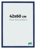 Photo Frame 42x60cm Dark Blue Swept MDF Bologna Front Size | Yourdecoration.co.uk