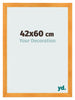Photo Frame 42x60cm Orange MDF Pisa Front Size | Yourdecoration.co.uk